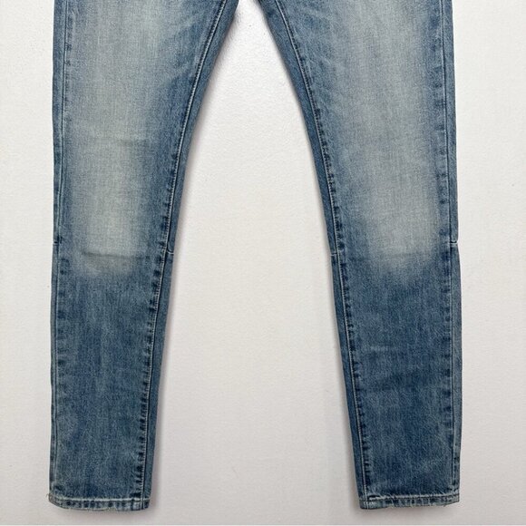 MNML Mens 32 Washed Slim Fit Double Knee Jeans - Picture 6 of 13